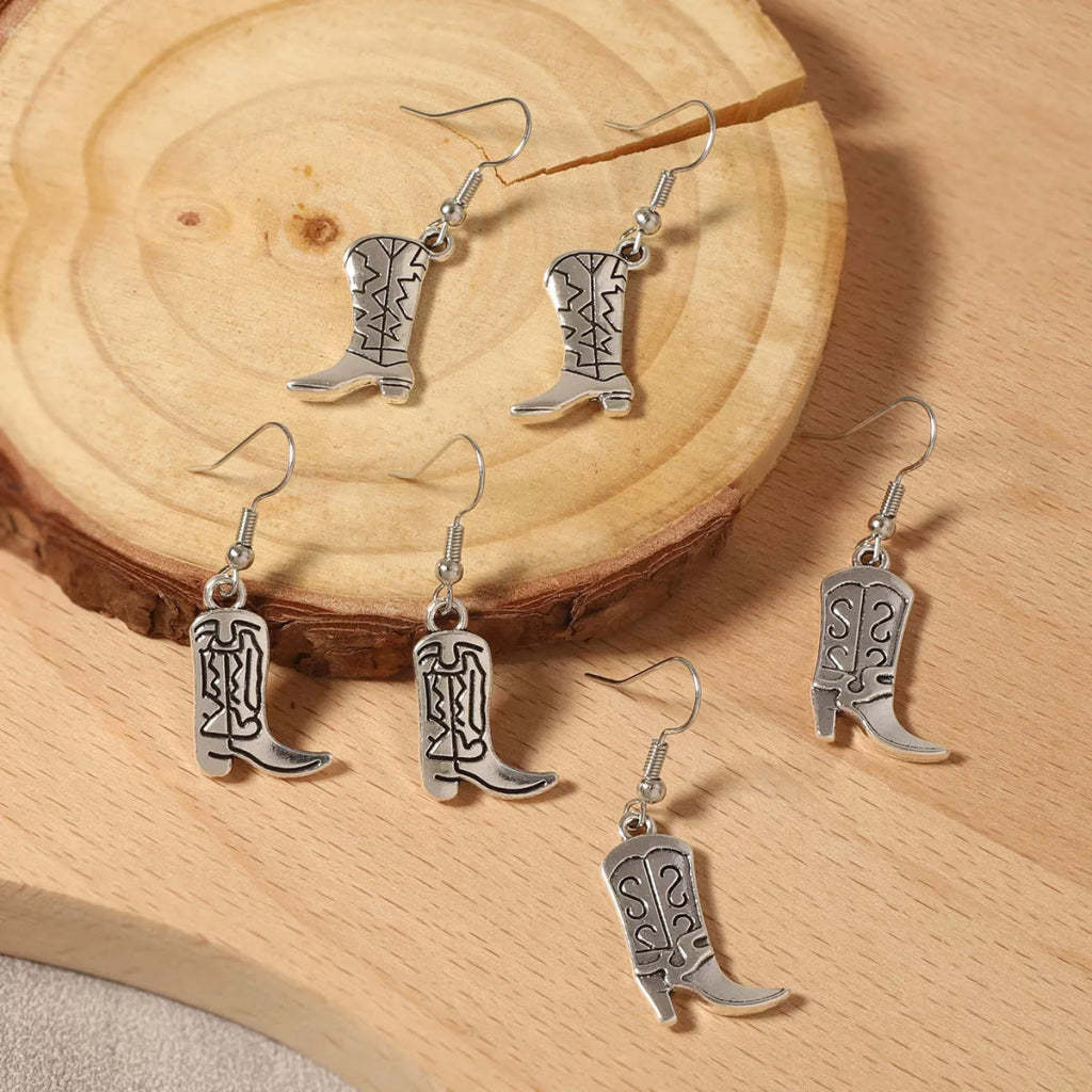 Western Cowboy Boot Dangle Earrings - Style A by Trendsi from FREYA’S CLOSET