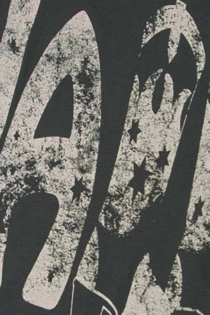 YALL Cowboy Boots Graphic Short Sleeve T-Shirt - Dark Gray by Trendsi from FREYA’S CLOSET